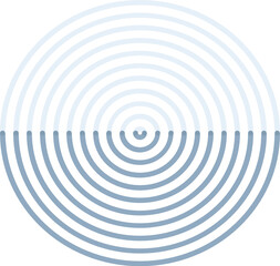 Obraz premium Blue Step Circle