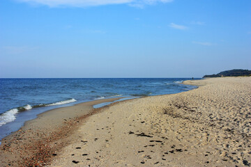 Obraz premium Sandy shore of the Baltic Sea