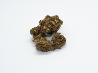 Marijuana buds isolated