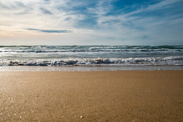 beach in the morning