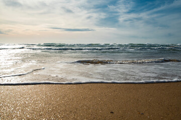 waves on the beach