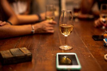 glass of wine