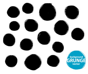 Hand drawn circle line sketch. Vector set circular scribble doodle round circles,  message note mark design element. Pencil, pen, graffiti bubble, ball draft illustration. - Vector