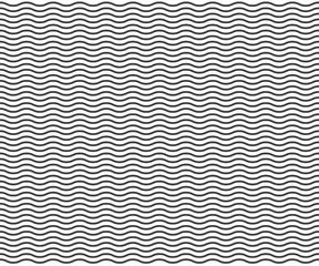 Obraz premium Wave simple seamless wavy line, smooth pattern, Black & white, web design, greeting card, textile, Technology background, Eps 10 vector illustration