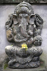 Indonesia Bali - Ubud Handmade Balinese Ganesha stone statue
