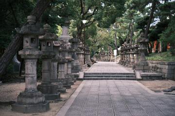 Obraz premium Sumiyoshi Taisha Grand Shrine in Osaka, Japan