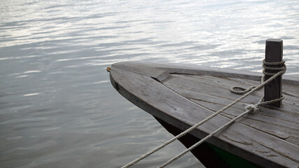 Moored Boat by The River