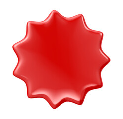 3d tag for price and new collections. Tag isolated on white background. 3d illustration.