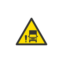 Blind spots road sign icon. Traffic signs symbol modern, simple, vector, icon for website design, mobile app, ui. Vector Illustration