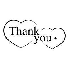 Abstract wedding invitation with thank you for celebration design. Vector decorative object. Health care.