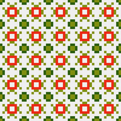 Fototapeta premium Abstract Cross Pattern generative computational art illustration