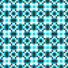 Fototapeta premium Abstract Cross Pattern generative computational art illustration