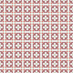 Fototapeta premium Abstract Cross Pattern generative computational art illustration