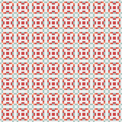 Fototapeta premium Abstract Cross Pattern generative computational art illustration