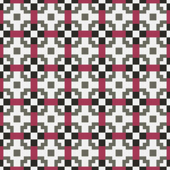 Fototapeta premium Abstract Cross Pattern generative computational art illustration