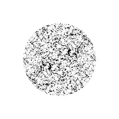 Grunge texture in the form of a circle. Vector illustration