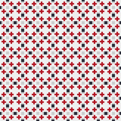 Abstract Cross Pattern generative computational art illustration