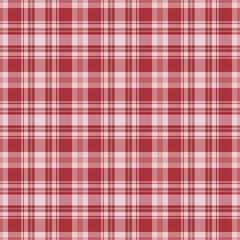 Plaid seamless pattern. Vector background of textile ornament. Flat fabric design.