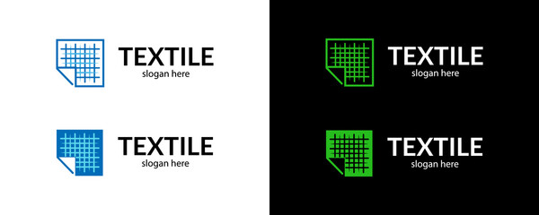 Trendy textile logo
