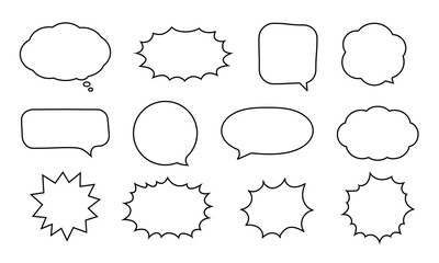 Fototapeta premium 吹き出し イラスト 素材