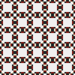 Abstract Cross Pattern generative computational art illustration