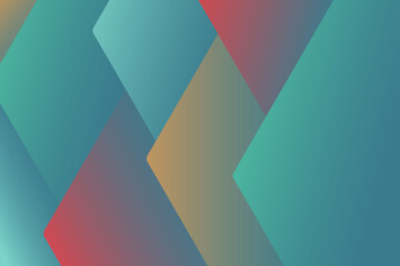 Vetor design of gradient color hexagonal pattern artwork template. Overlapping design of vivid colors cover space background. illustration vector