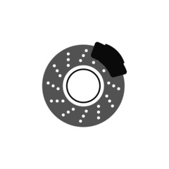 disc brake isolated icon on white background, auto service, repair, car detail - 409656286
