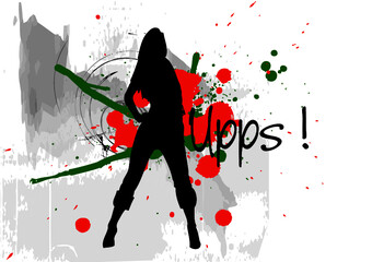 illustration of a girl