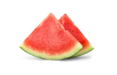 water melon slice on white background
