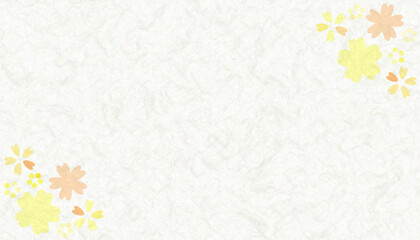 Obraz premium 桜 背景 素材 和紙