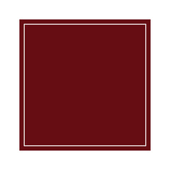 Empty square with thin white frame vector design
