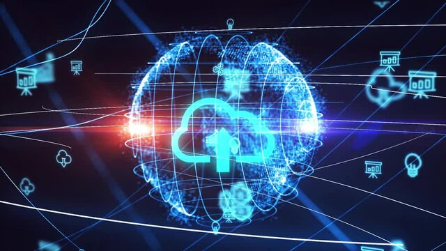 Cloud computing concept. Business, technology, internet and networking concept.