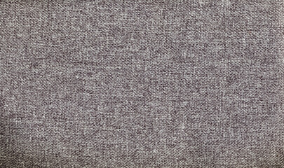 Fototapeta na wymiar Cloth texture background. Upholstery fabric. Brown gray white soft warn woven fiber textile abstract pattern. Creative static noise effect.