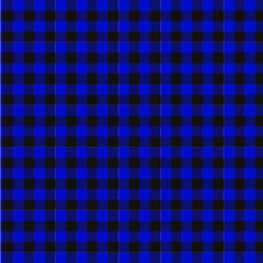 シームレスな青いチェック柄のパターン素材