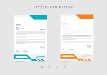Letterhead template for general business Vector