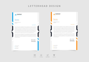Business letterhead template EPS