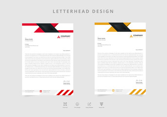 Corporate letterhead template Vector design