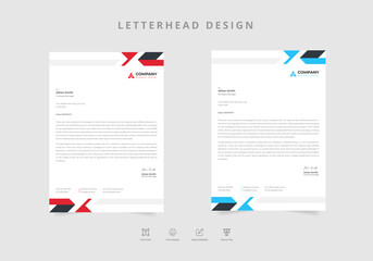 Modern corporate letterhead EPS Vector