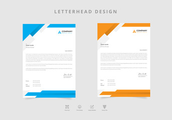 Businesswoman letterhead template Vector