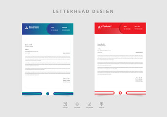 Corporate business branding identity or stationery design or startup company document design Vector