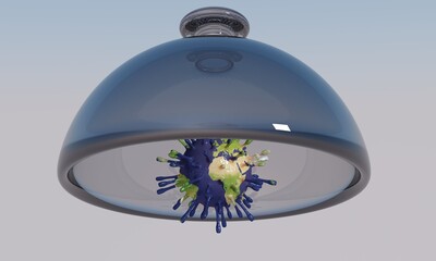 Planète sous cloche, confinement, virus, coronavirus, covid-19, variants