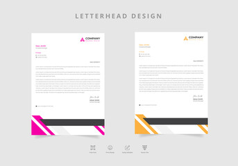 A4 size letterhead eps
