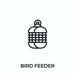 bird feeder icon vector. bird feeder sign symbol for modern design. Vector illustration	