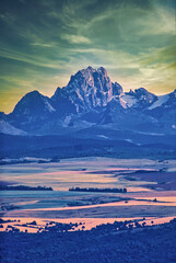 Scenic vierw of Mount Kenya,Africa