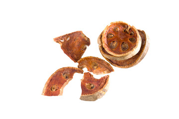 slices of dried bael use for healthy drink
