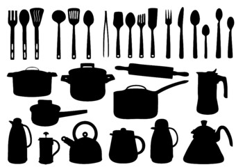 set of kitchen tools