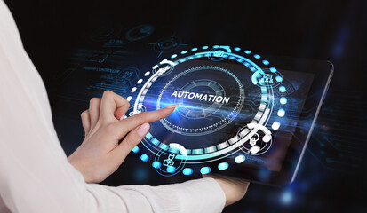 Automation Software concept as an innovation.  Business, Technology, Internet and network concept.