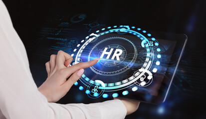 Business, Technology, Internet and network concept. Human Resources HR management concept.