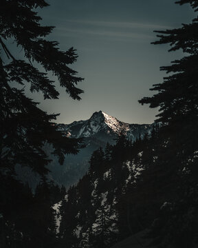 Snow covered mountain