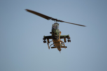 Fototapeta premium Turkish Army Bell Ah 1 Cobra Attack helicopter